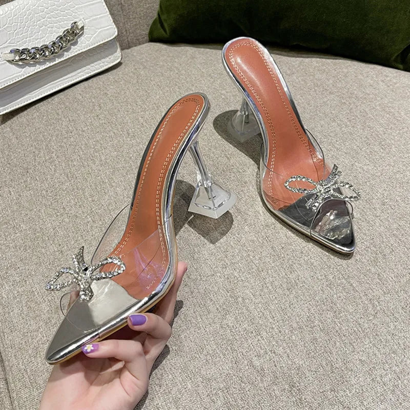 WonderLuxe eleganti sandali con strass