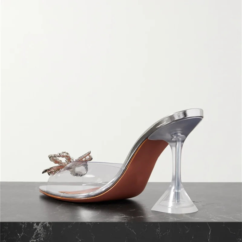 WonderLuxe eleganti sandali con strass