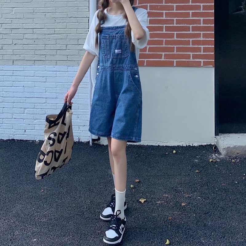 Vintage Denim Sommer Jumpsuit für Frauen