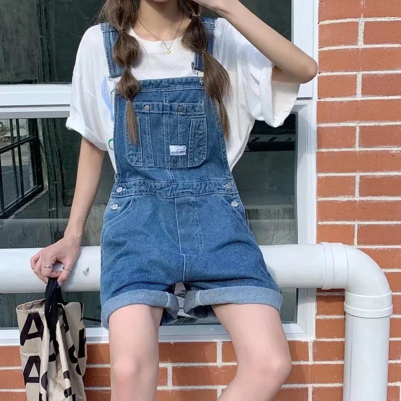 Vintage Denim Sommer Jumpsuit für Frauen