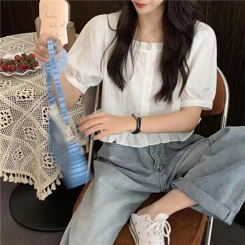 Summer Blouse of Shiny Fashion