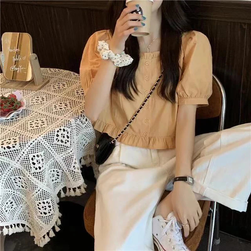 Summer Blouse of Shiny Fashion