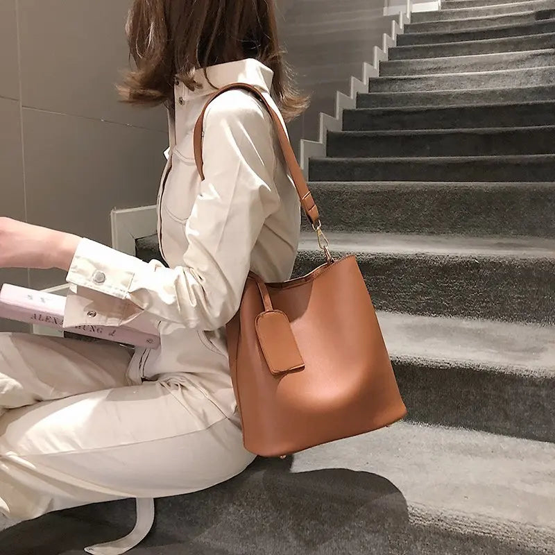 DamesMode Set di Borse Elegante a Due Pezzi