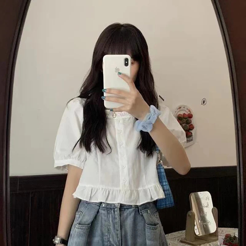 Summer Blouse of Shiny Fashion