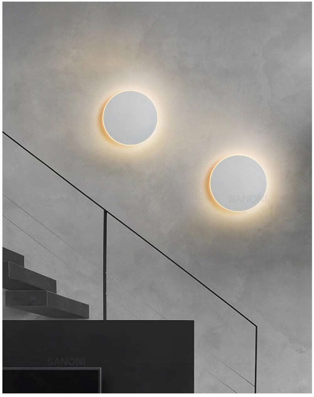 HaloOrb Wandlamp met Modern Circulair Ontwerp