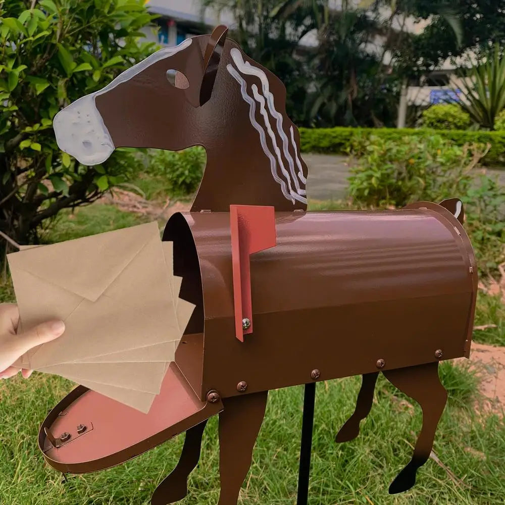 Handgemaakt Dieren Mailbox van Roestvrij Metaal