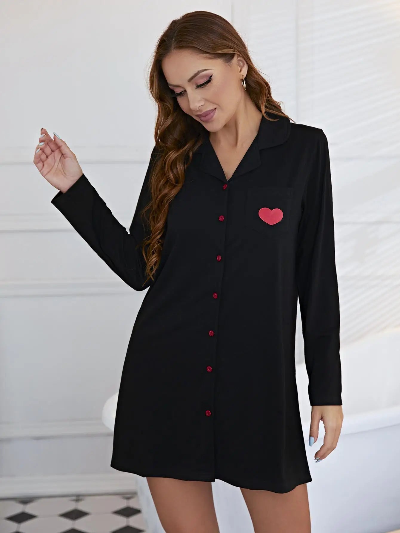 Hartenliefde Pyjama Kleid für stilvollen Nachtschlaf