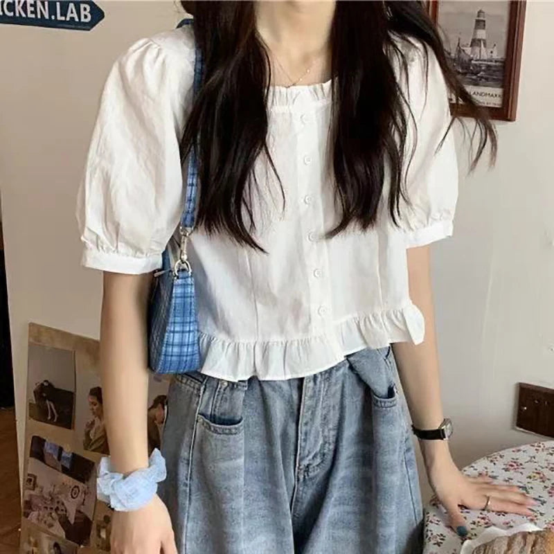 Summer Blouse of Shiny Fashion