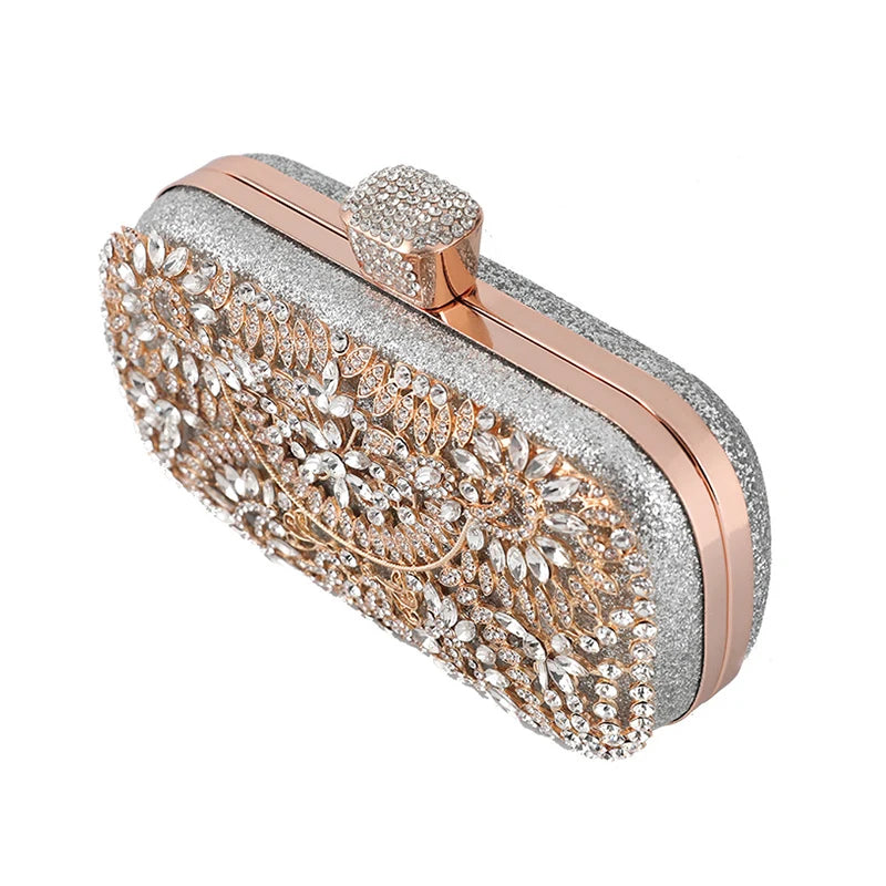 GoldenGlam Diamanten Clutch