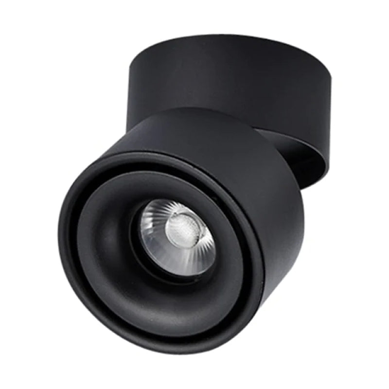 Zwarte Helvexia plafondlamp met modern design en draaibare spot. Deze elegante lamp biedt gerichte verlichting en is ideaal voor woonkamers, keukens of werkruimtes. Minimalistisch en stijlvol, passend bij diverse interieurstijlen.