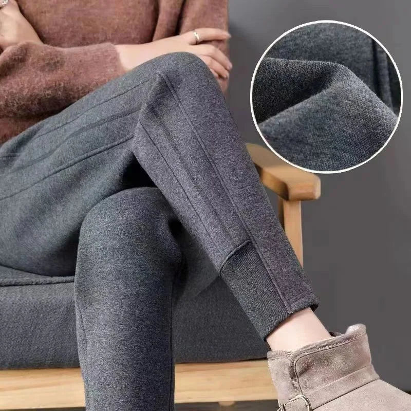 WinterWarm Autunno Inverno 2024 Pantaloni in Pile Felpati