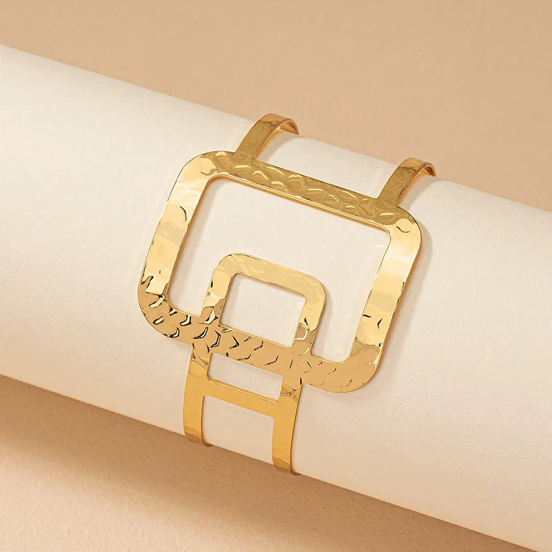 GlamourGems Vergulde Metalen Geometrische Opening Armbanden