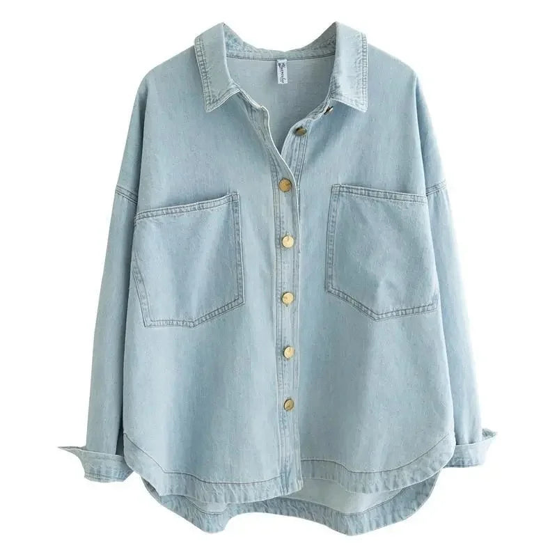 Camicia di jeans casual per donne