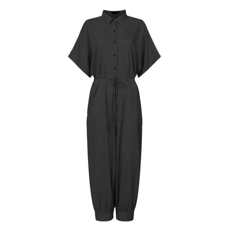 Elegant Summer Jumpsuit with High Waist