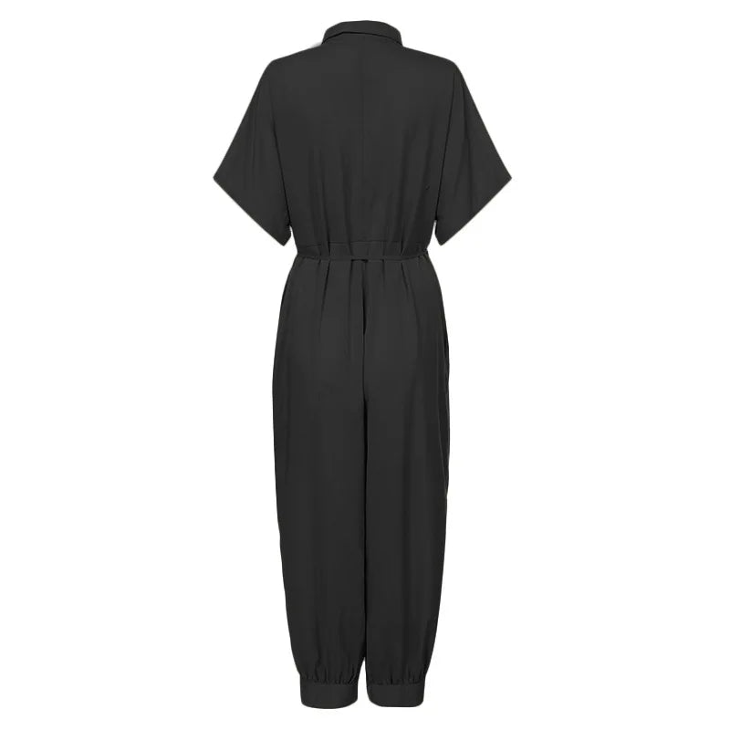 Elegant Summer Jumpsuit with High Waist