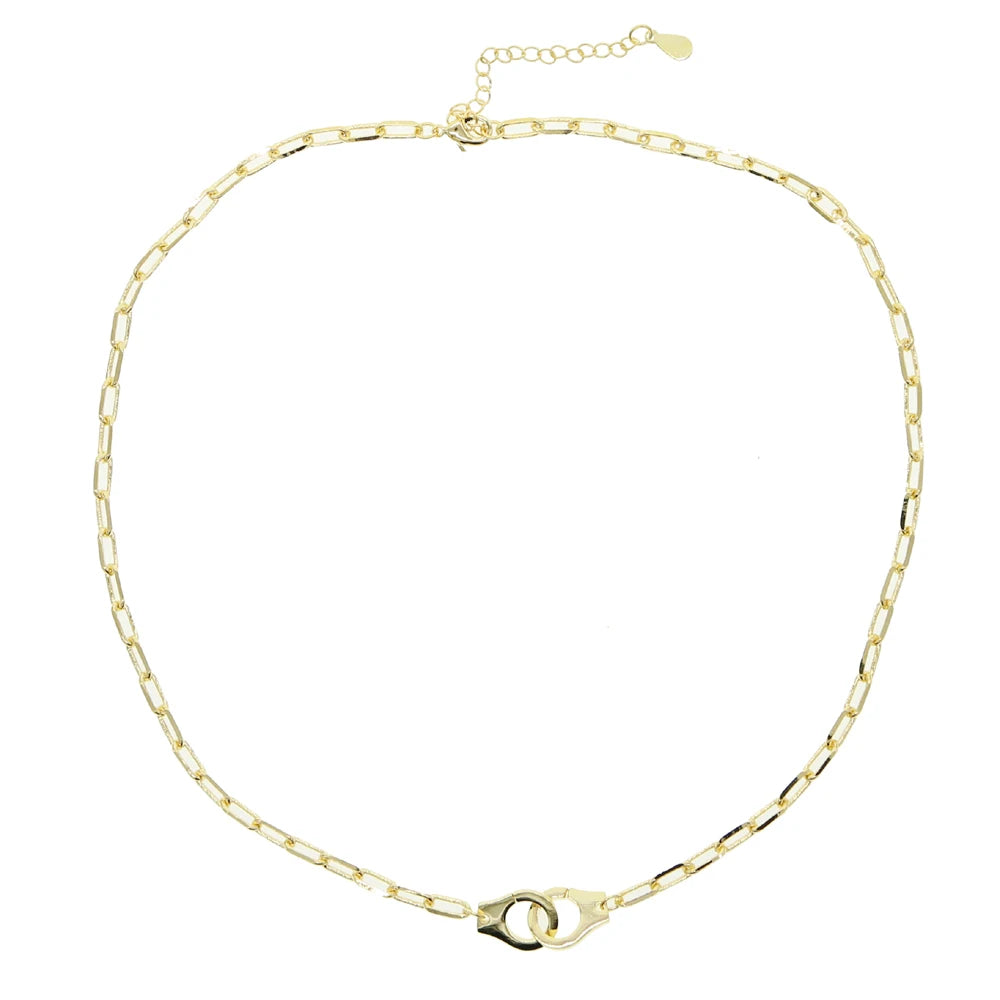 Stoere Hot Handboeien Hanger Ketting