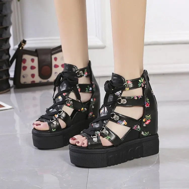LunaChic Stylish Summer Platform Sandals
