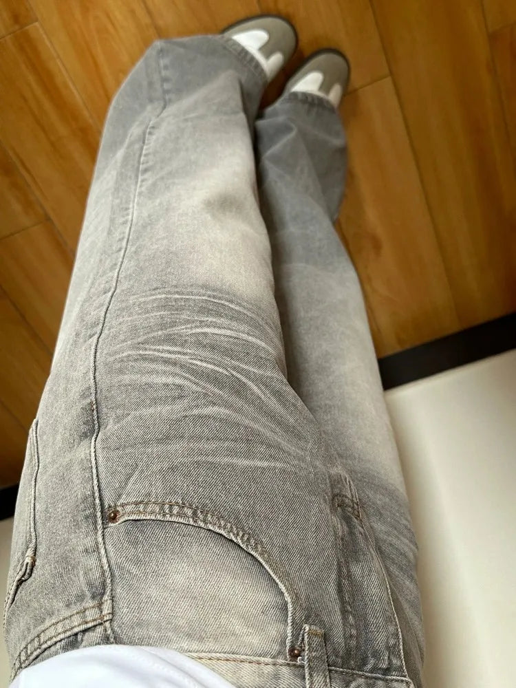 Jeans larghi lavati Houzhou