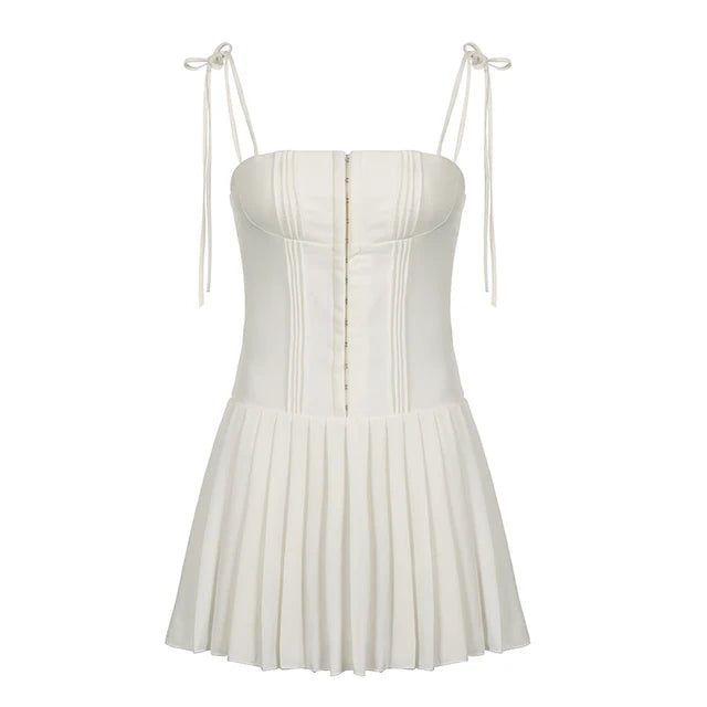 Shine Festive A-Line Pleated Corset Dress
