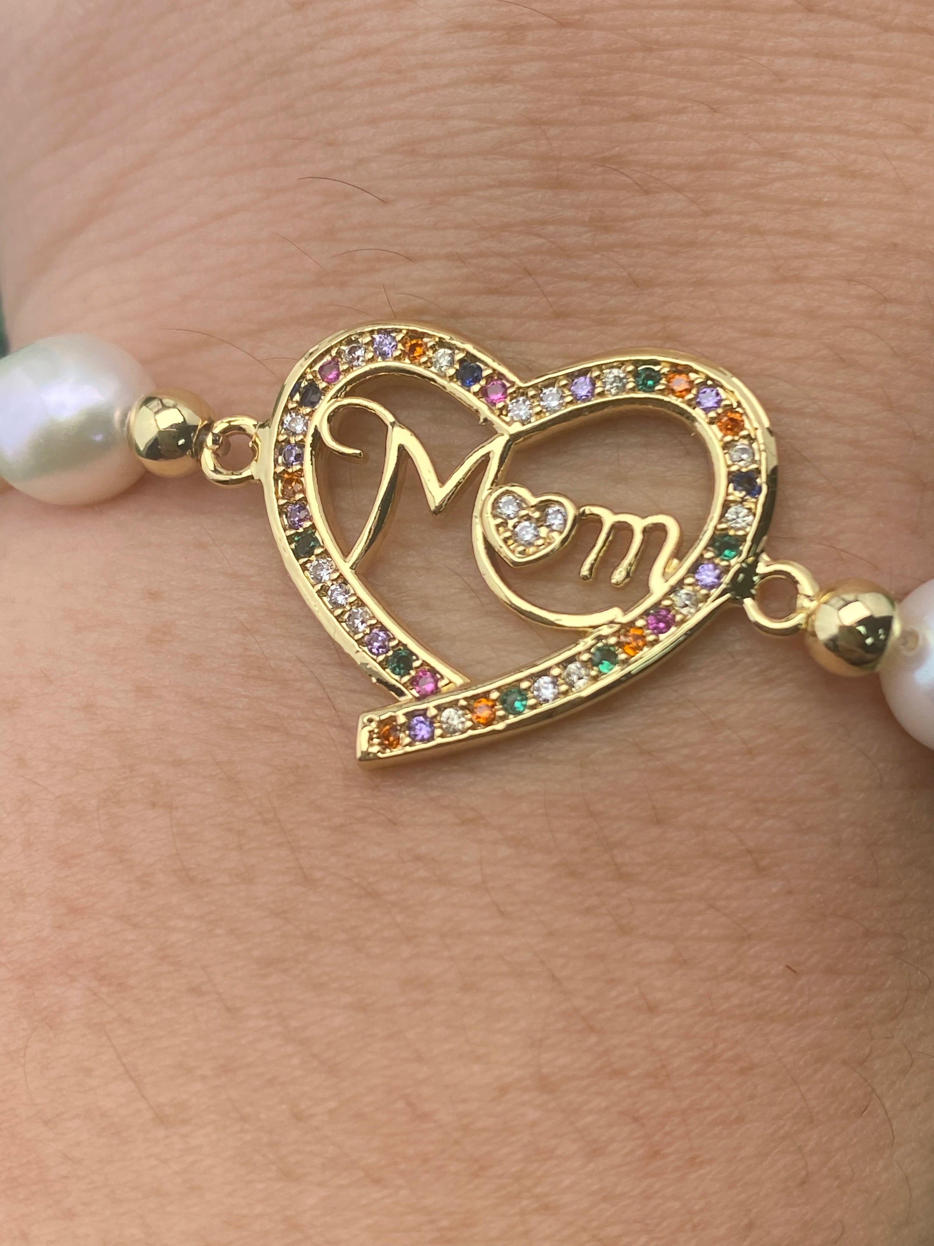Moederliefde Ti Amo Mamma Braccialetto Cuore Ciondolo