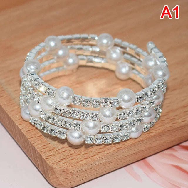 Glänzendes Perlenpracht Armband aus Diamantglanz