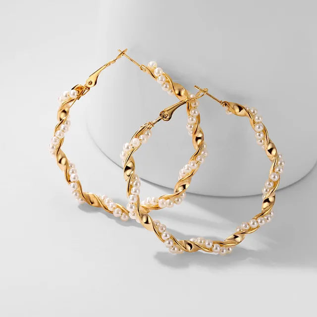 Stylish Iparam Large Circle Hoop Earrings