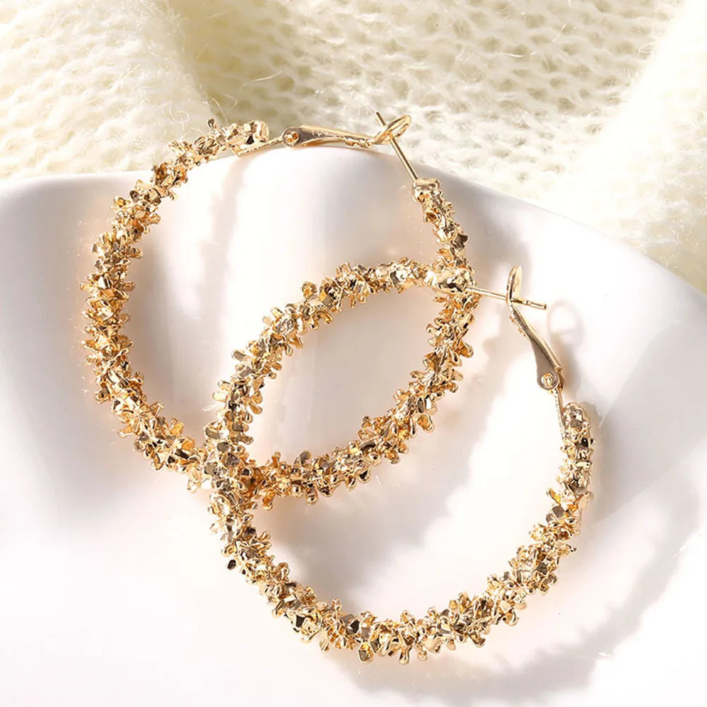 Stylish Iparam Large Circle Hoop Earrings