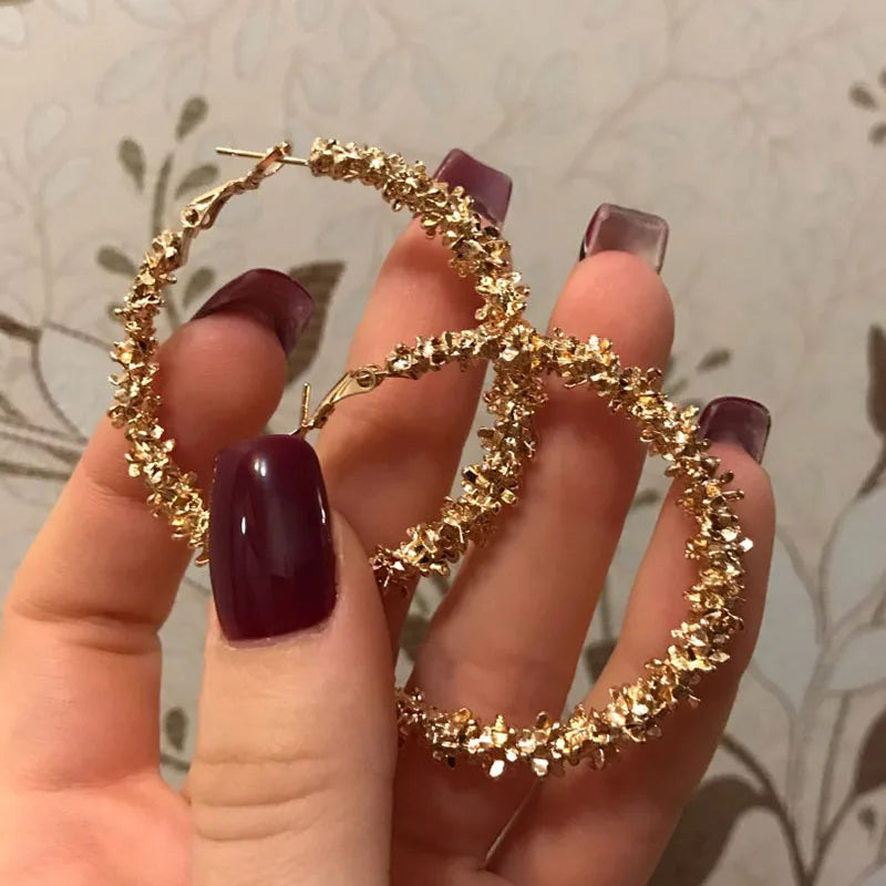Stylish Iparam Large Circle Hoop Earrings