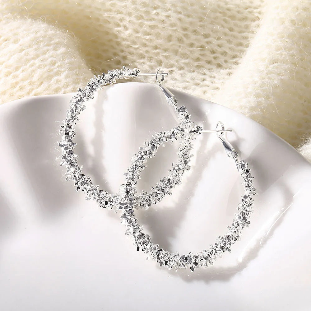 Stylish Iparam Large Circle Hoop Earrings