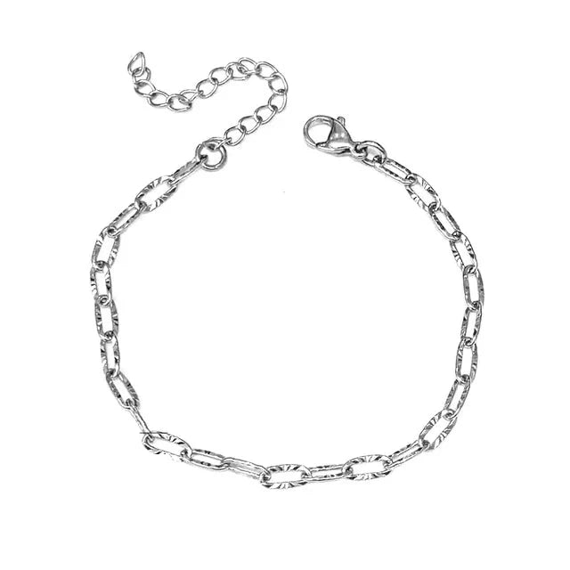 EverGlow Collana a Mano in Acciaio Inossidabile 3mm per Donne