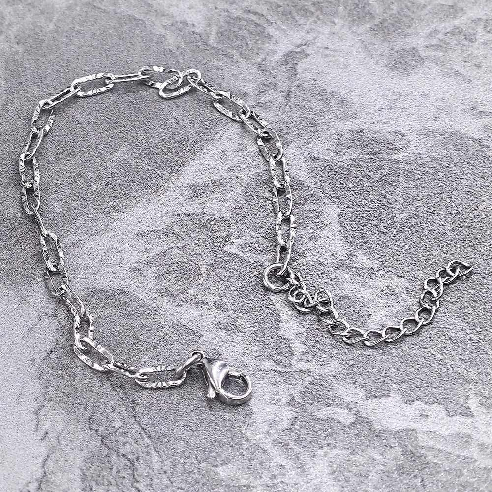 EverGlow Collana a Mano in Acciaio Inossidabile 3mm per Donne