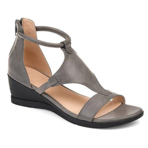 Velanora - Belle e super comode sandali vintage ortopedici in pelle con tacco