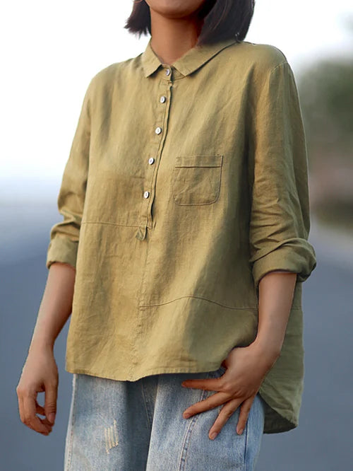 Jennifer | Elegante zomerblouse met lange mouwen