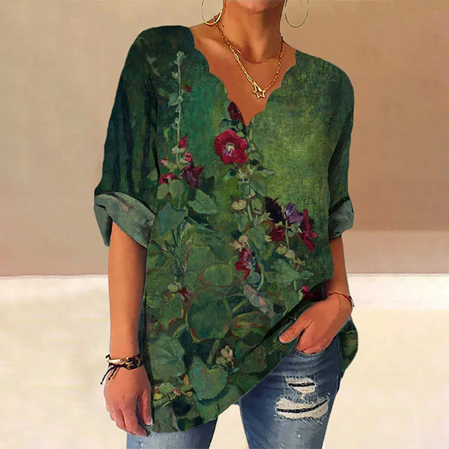 Jessica | Elegante zomerblouse met bloemenprint