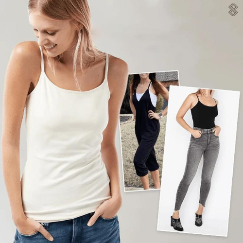 Juliane | Comfortabel tanktopje met ingebouwde bh