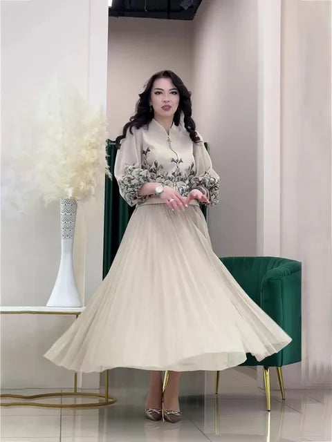 Bloesemset – Sommerliches zweiteiliges Kleid-Set für Damen