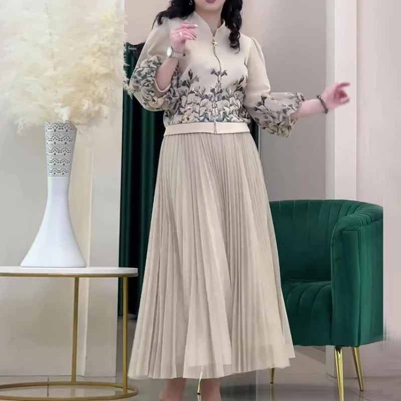 Bloesemset – Sommerliches zweiteiliges Kleid-Set für Damen