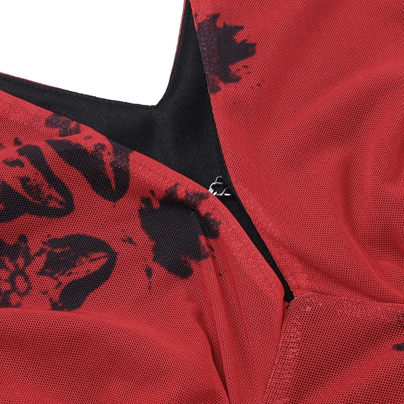 Zomerse Strandjurk met V-hals en Prints