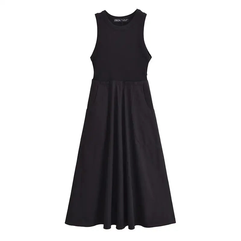 Charming Couture: Chic Patchwork Summer Dress