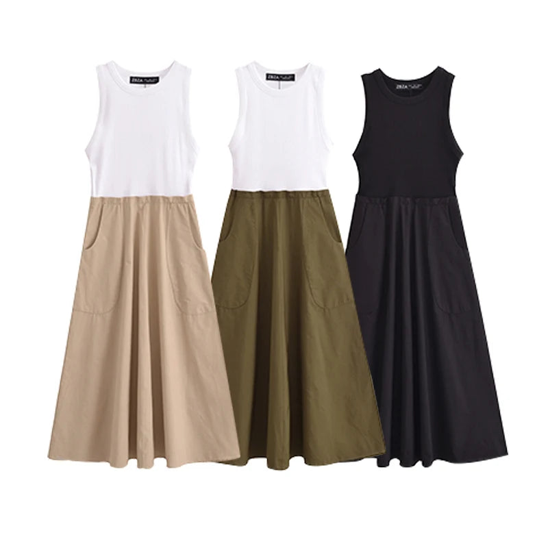 Charmante Couture: Chic Patchwork Zomerjurk