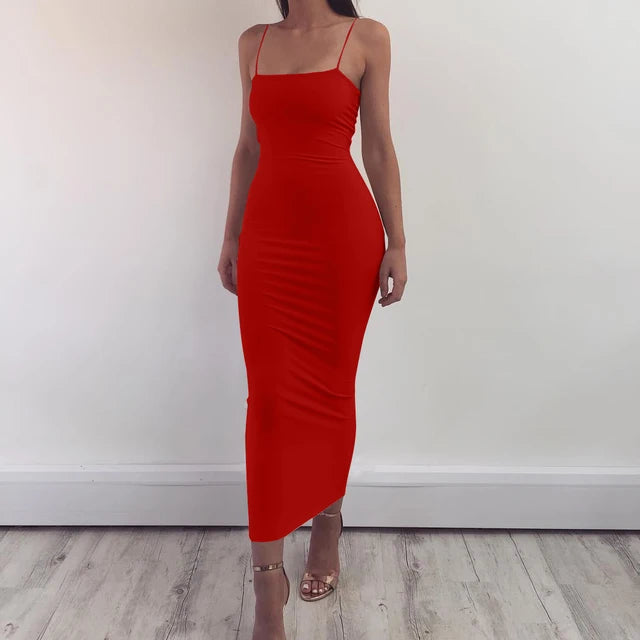 Zomerse Sling Sensatie: Stralende Zomerjurk van Dromerige Chic