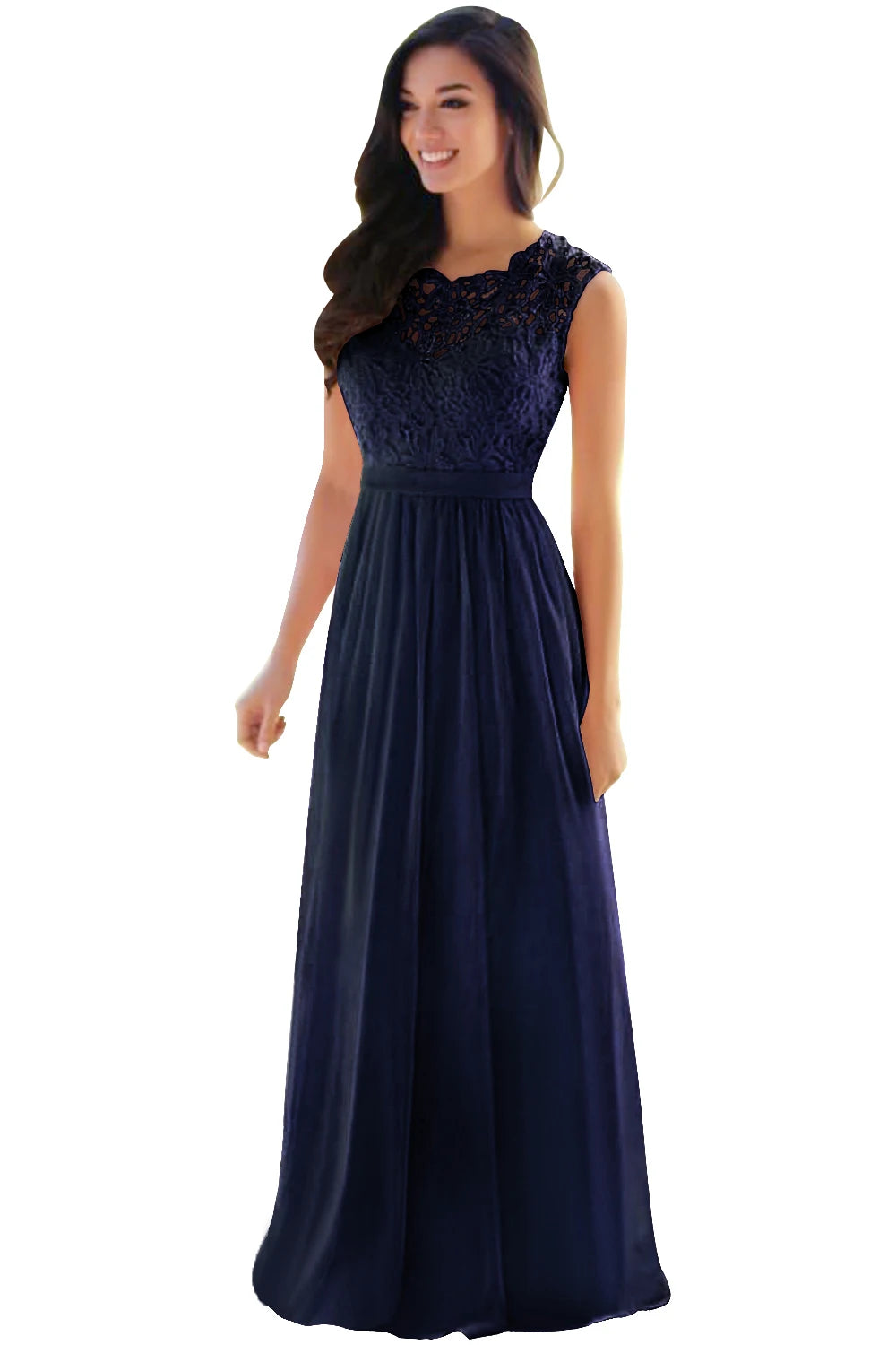 Betörende Kanten Chiffon Abendkleid von Eleganzia