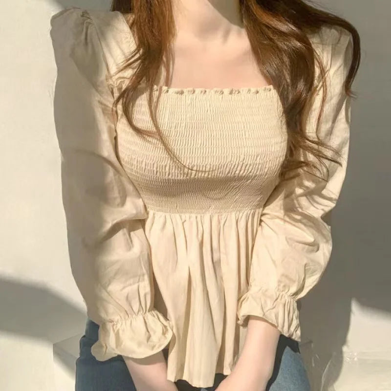 Chic Femme Elegante Witte Blouse voor Dames
