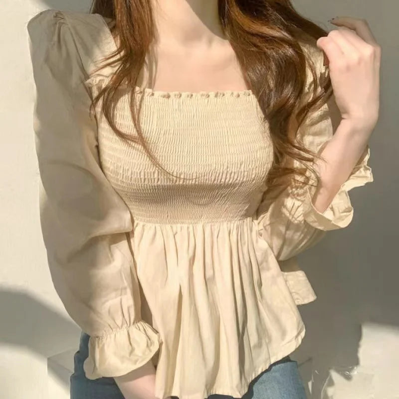 Chic Femme Elegante Witte Blouse voor Dames