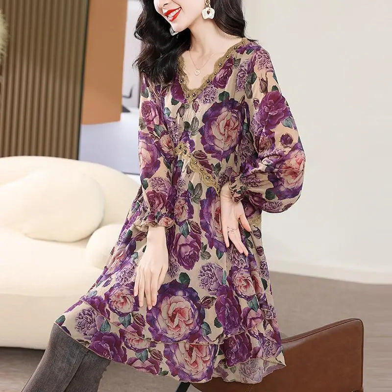 Kantoor Elegantie: Vintage Bloemenprint Blouse