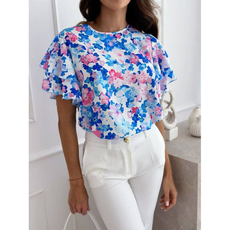 Karin | Ademende blouse met bloemenpatroon