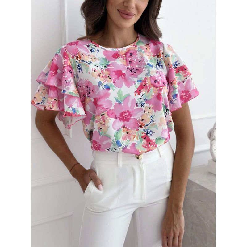 Karin | Ademende blouse met bloemenpatroon