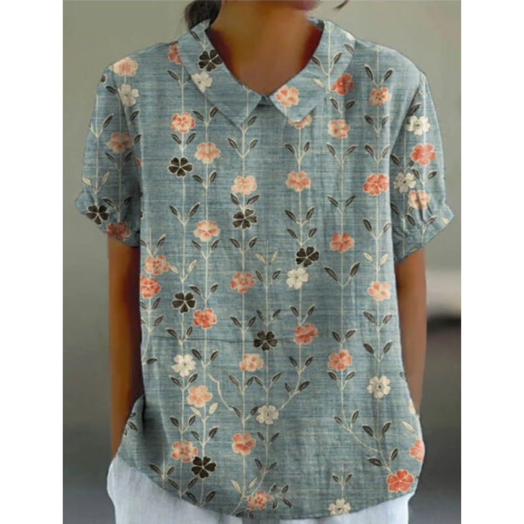 Karin | Casual blouse met bloesemprint