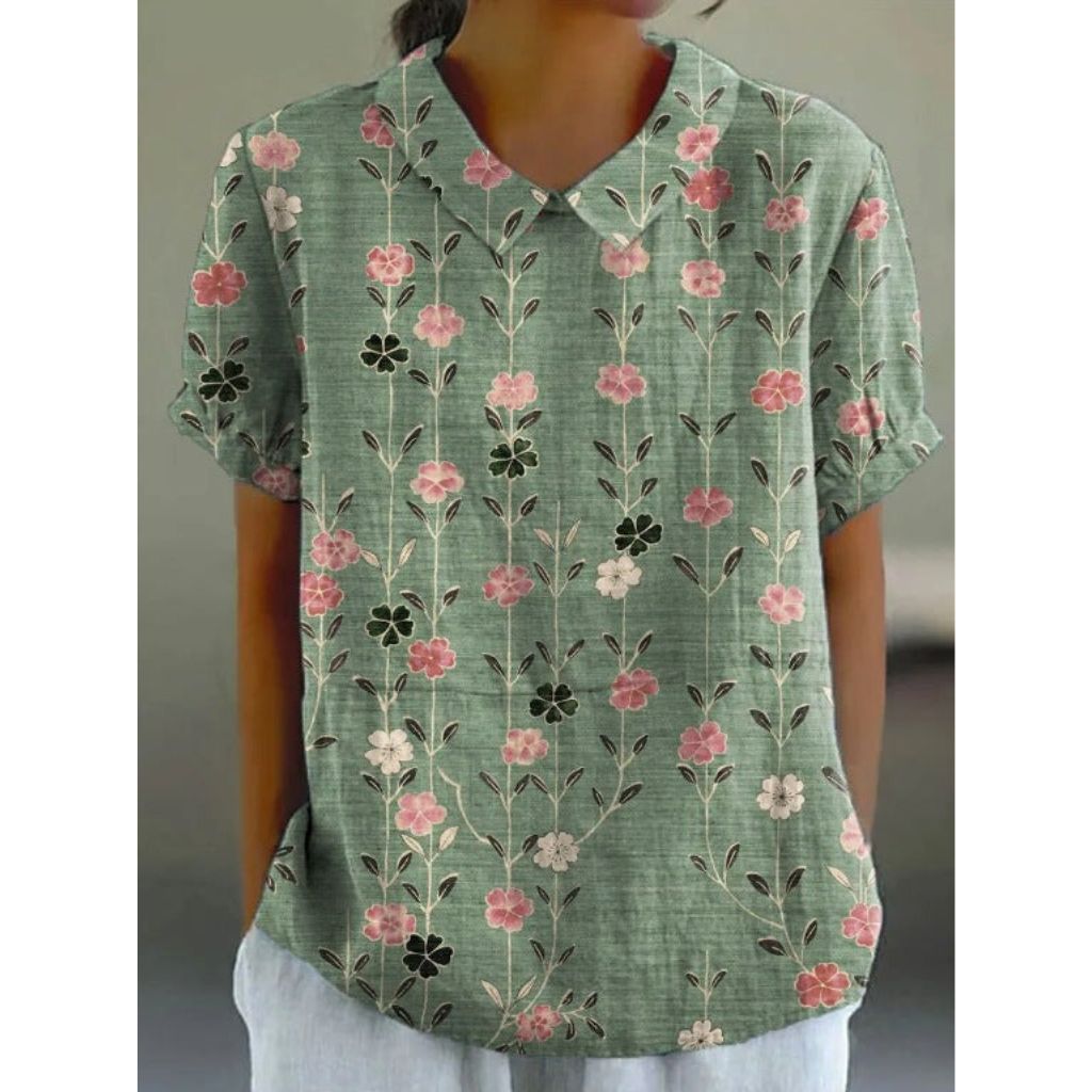 Karin | Casual blouse met bloesemprint