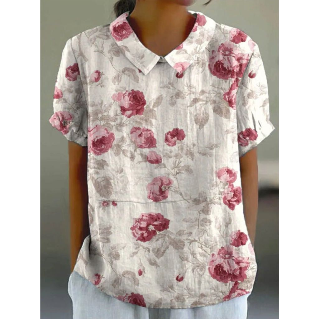 Karin | Casual blouse met bloesemprint
